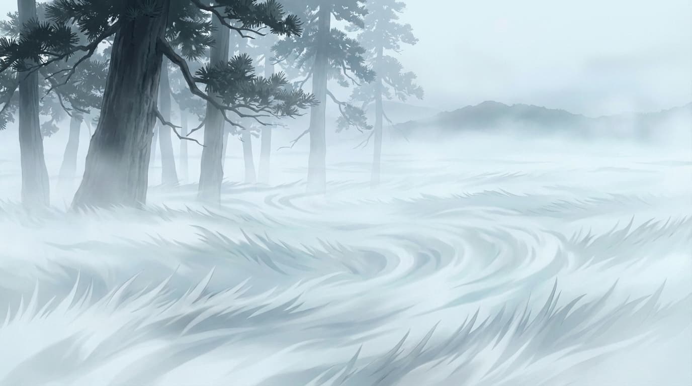 霧の風景 光