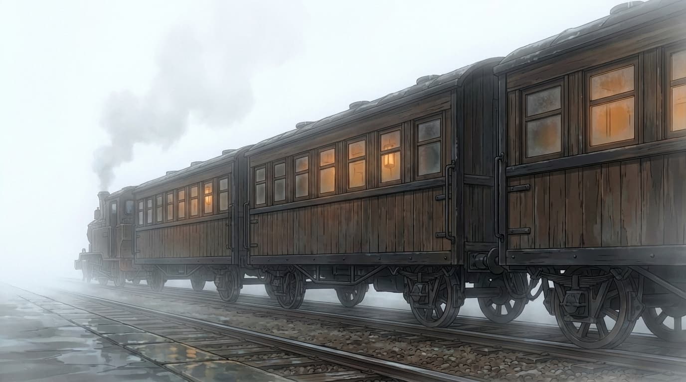 列車 側面全景