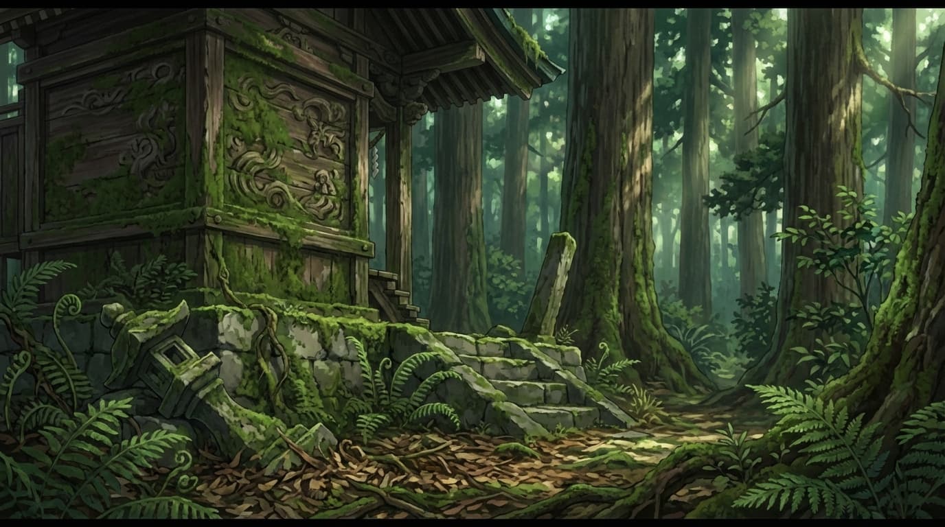 祠 近景