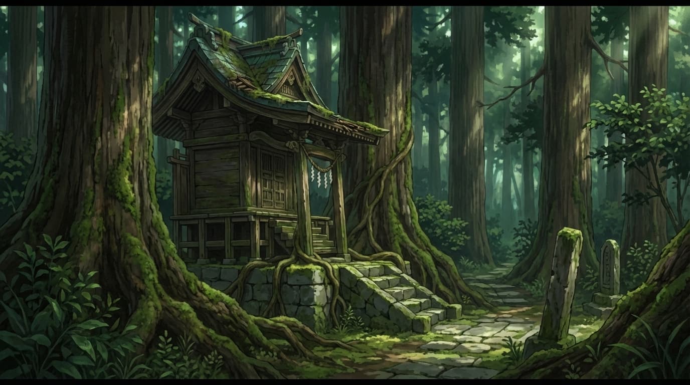 祠 横から