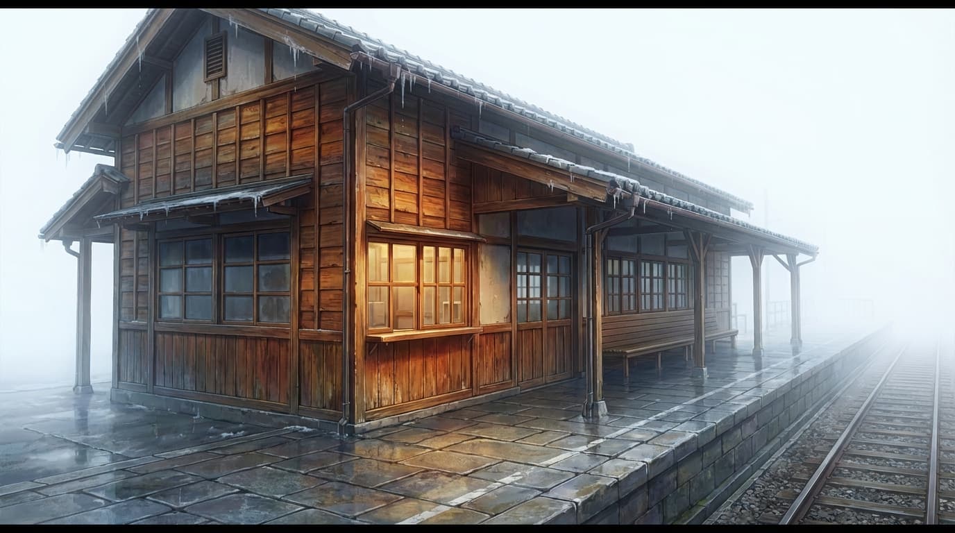 霧原駅 左側面
