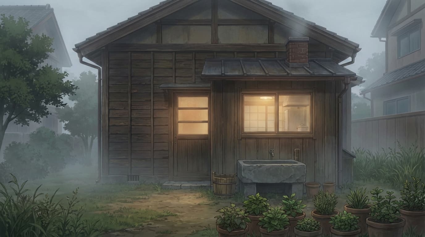 こよいの家 裏手