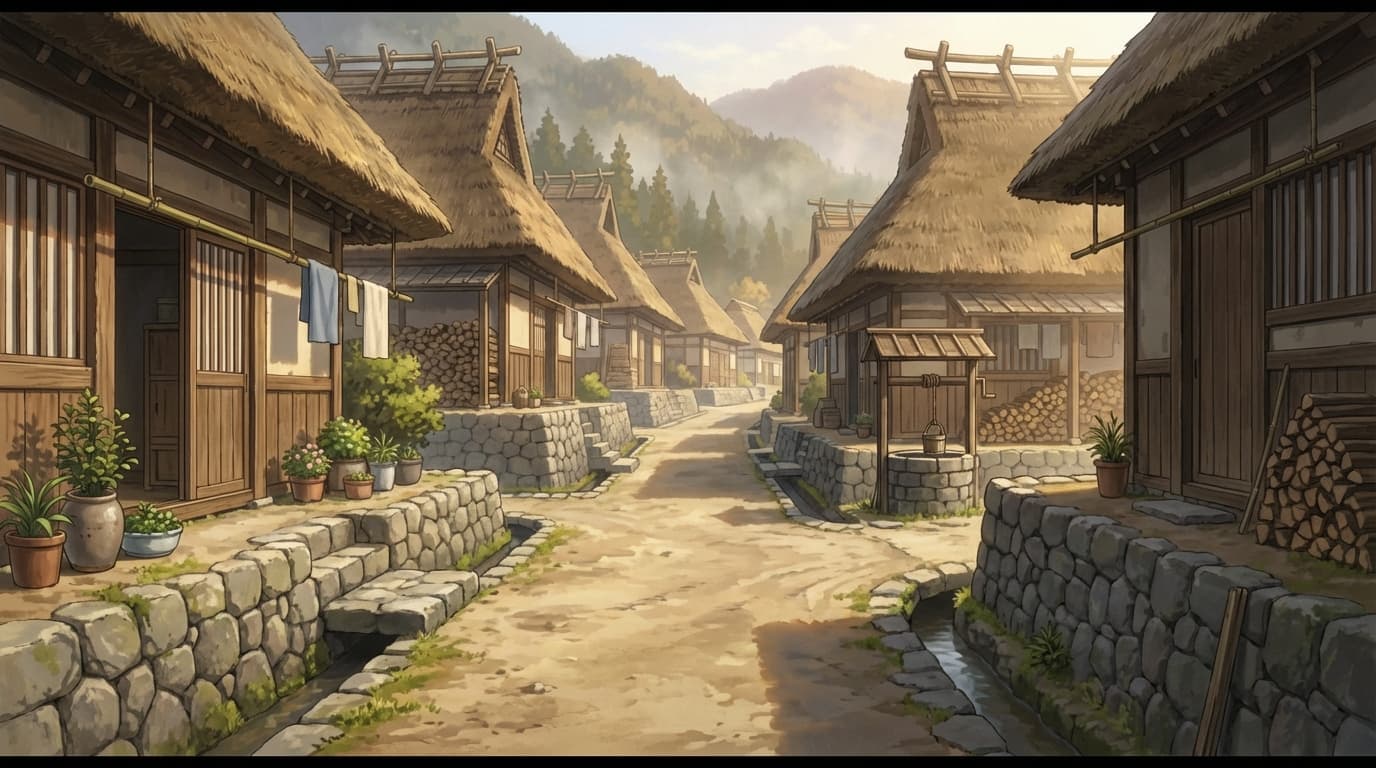 境の里・通り