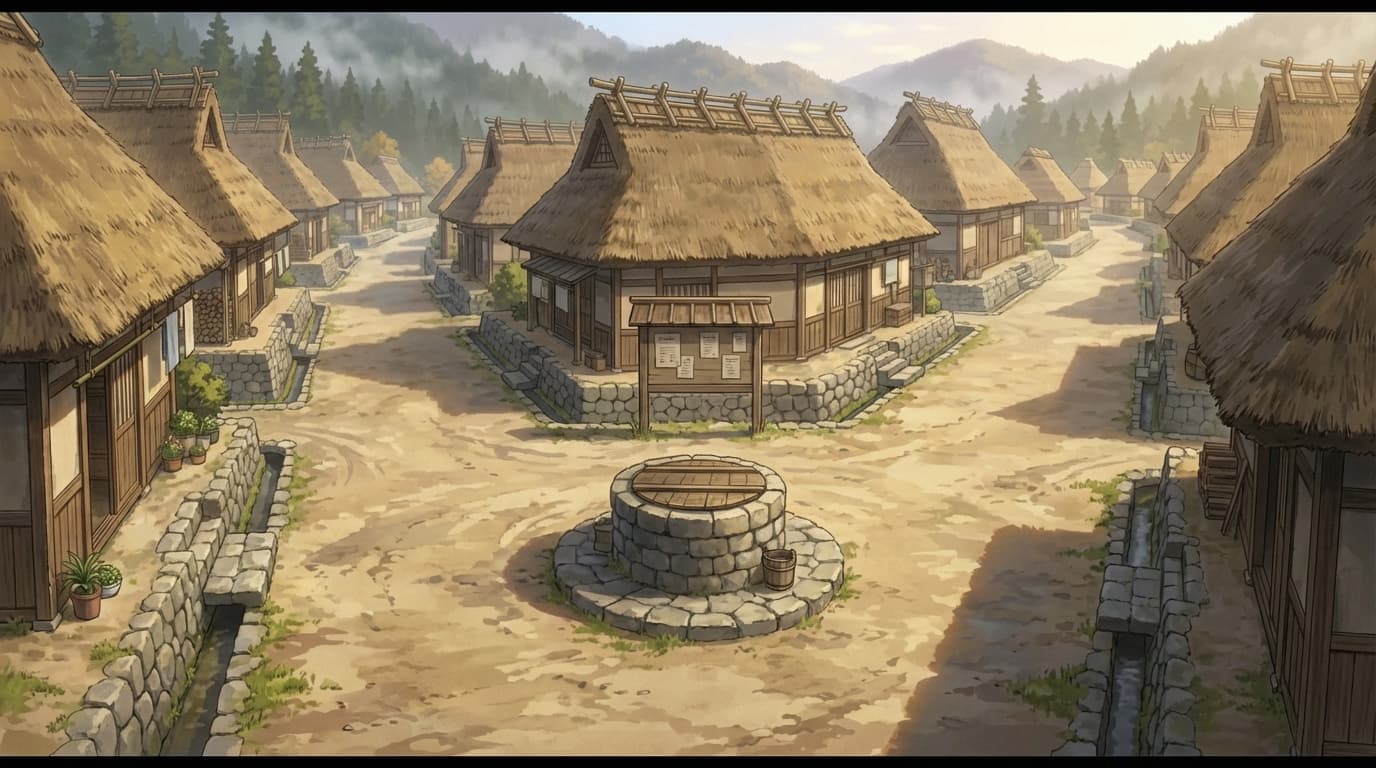 境の里 奥通り